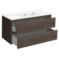 База под раковину Gio 100 подвесная, 2 выкатных ящика soft-close, R.Oak