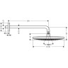 Верхний душ Hansgrohe Raindance Select 30,1 см, настенный, цвет: хром 27378400