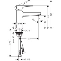 Смеситель для раковины Hansgrohe Metropol 32500700, белый матовый