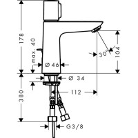 Смеситель для раковин Hansgrohe Talis S хром (71750000)