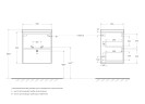 База под раковину подвесная BelBagno PIETRA MINI-500-2C-SO-BL Bianco Lucido