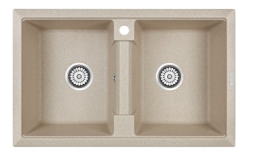 Мойка TANDEM 80/2, IT-GRANIT, PM238150-BE, бежевый, 810х500, Paulmark