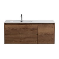 База под раковину подвесная BelBagno KRAFT-1200-2C-1A-SO-RT-L Rovere Tabacco