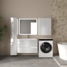 Тумба подвесная STYLE LINE "Атлантика 90", Люкс Плюс белый глянец с раковиной Атлантик 90  