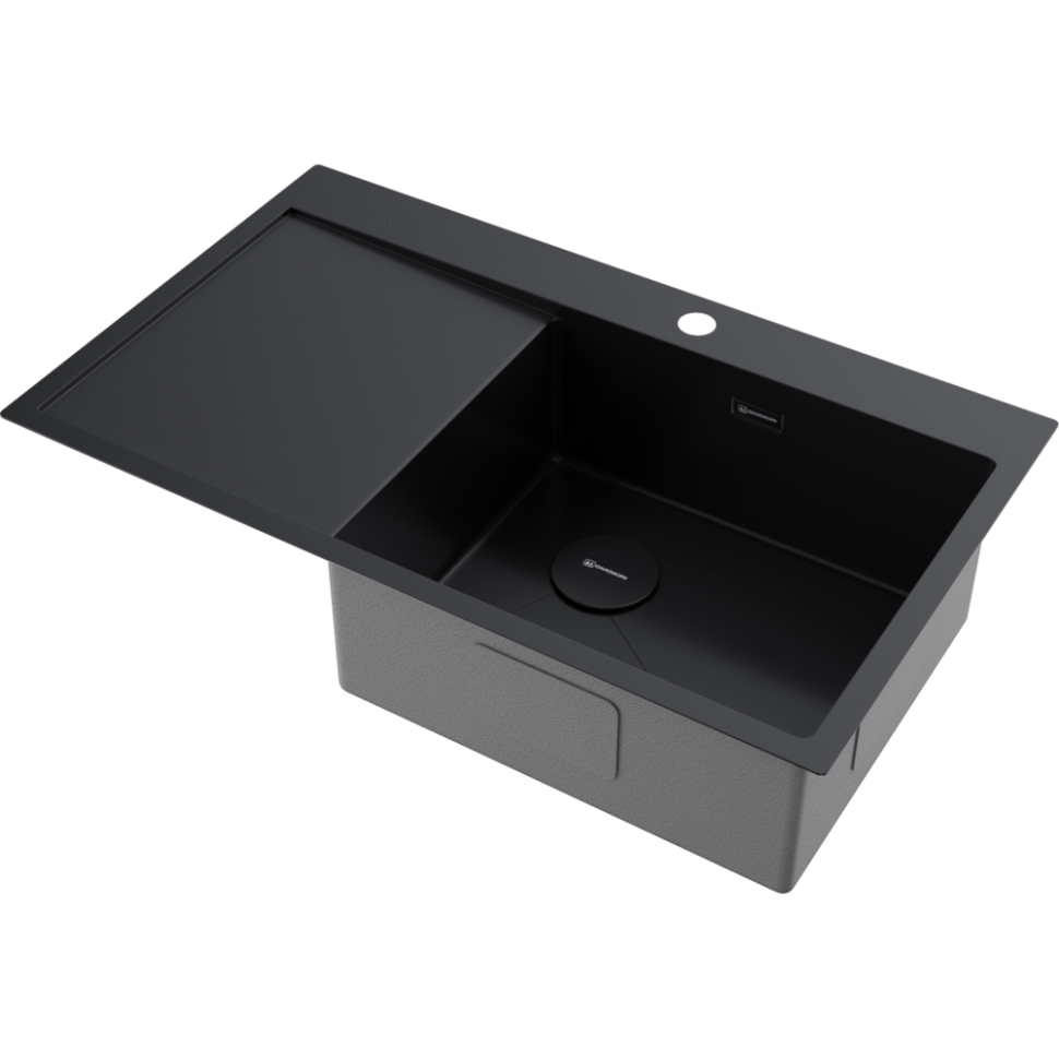 Кухонная мойка Omoikiri Akisame 86-R Side-GB нерж. сталь/графит