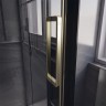 Душевой угол Veconi Premium Trento PTC-SP-40G, 1200х900x2000, брашированное золото, стекло прозрачное