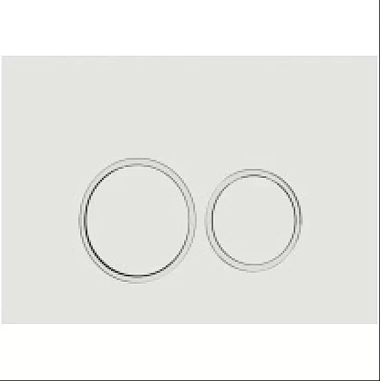 Кнопка для инсталляции белый CeramaLux DC-014/2