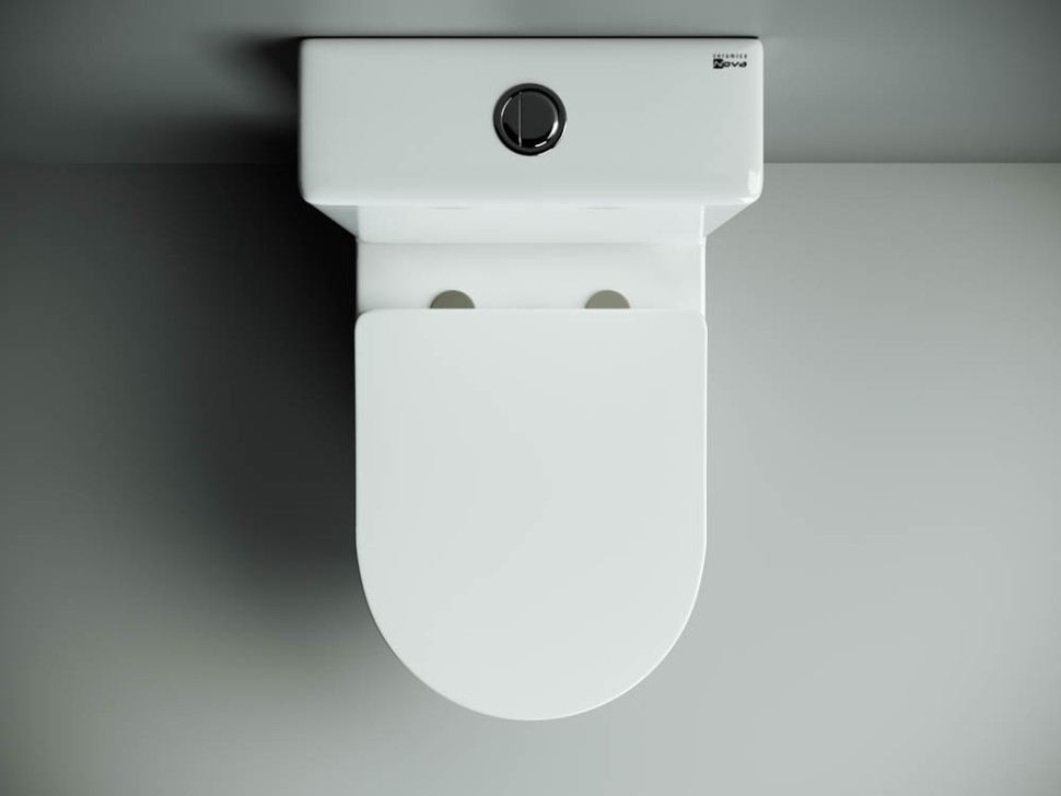 Напольный пристенный унитаз Metropol Rimless CN4001