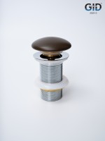 Донный клапан Gid без перелива Br100 74406K коричневый матовый 7x7x10