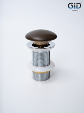 Донный клапан Gid без перелива Br100 74406K коричневый матовый 7x7x10