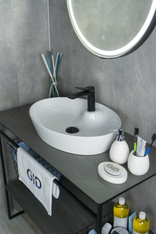 Раковина Gid N9436 51150 накладная белая 55x40x10.5