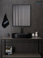 Раковина Gid Bm1479 53354 накладная черная матовая 61x38.5x12