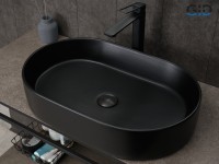 Раковина Gid Bm1479 53354 накладная черная матовая 61x38.5x12