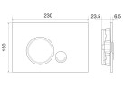 Кнопка смыва BelBagno SFERA BB015-SR-CHROME, цвет-хром глянцевый