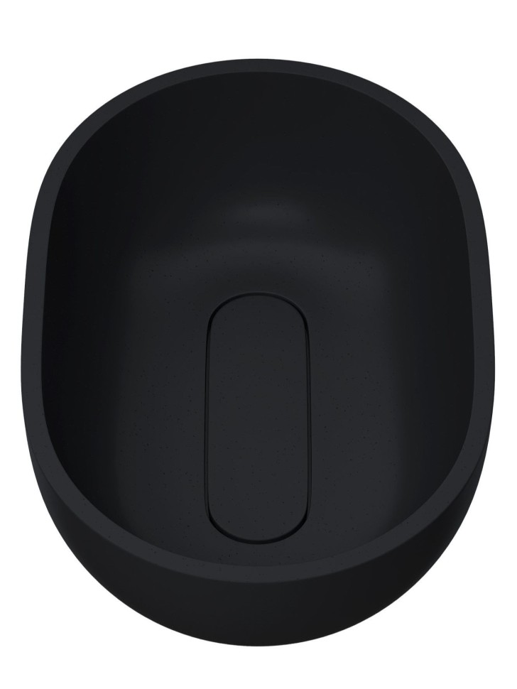 Раковина для ванной накладная Uperwood Arizona овальная, бетон, цвет черный