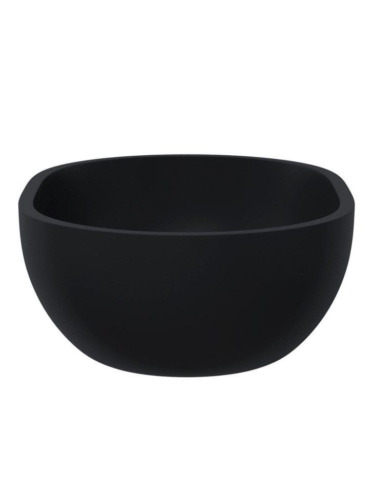 Раковина для ванной накладная Uperwood Arizona овальная, бетон, цвет черный