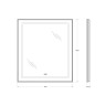 Зеркало BelBagno SPC-KRAFT-700-800-LED-TCH-WARM-NERO