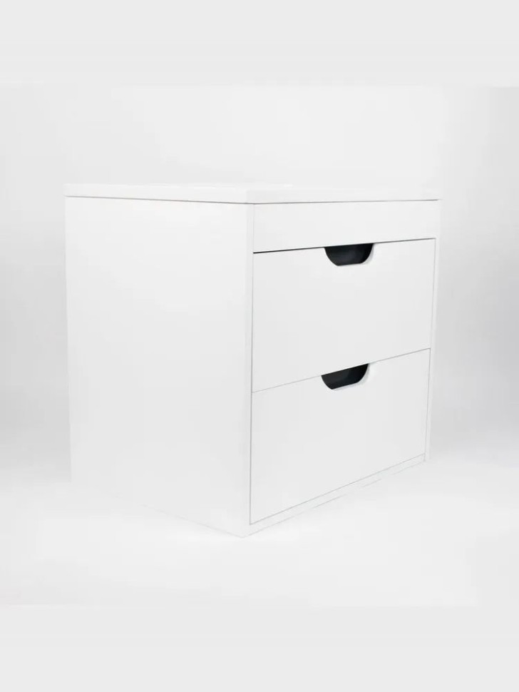 Тумба под раковину для ванной подвесная Uperwood Modul 75х44,4х55 см, белая/графит