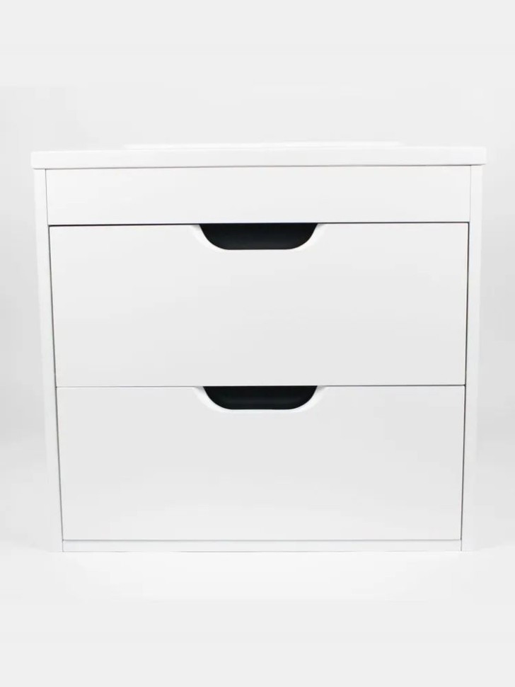 Тумба под раковину для ванной подвесная Uperwood Modul 75х44,4х55 см, белая/графит