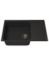 Кухонная мойка из искусственного камня Uperwood UPD-400, прямоугольная, цвет уголь