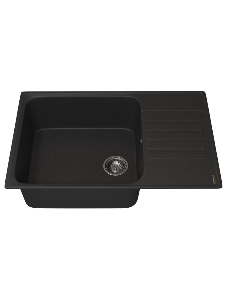 Кухонная мойка из искусственного камня Uperwood UPD-400, прямоугольная, цвет уголь