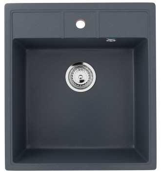 Кухонная мойка из искусственного камня Uperwood Симпл (Simple) UPD-305-343, антрацит