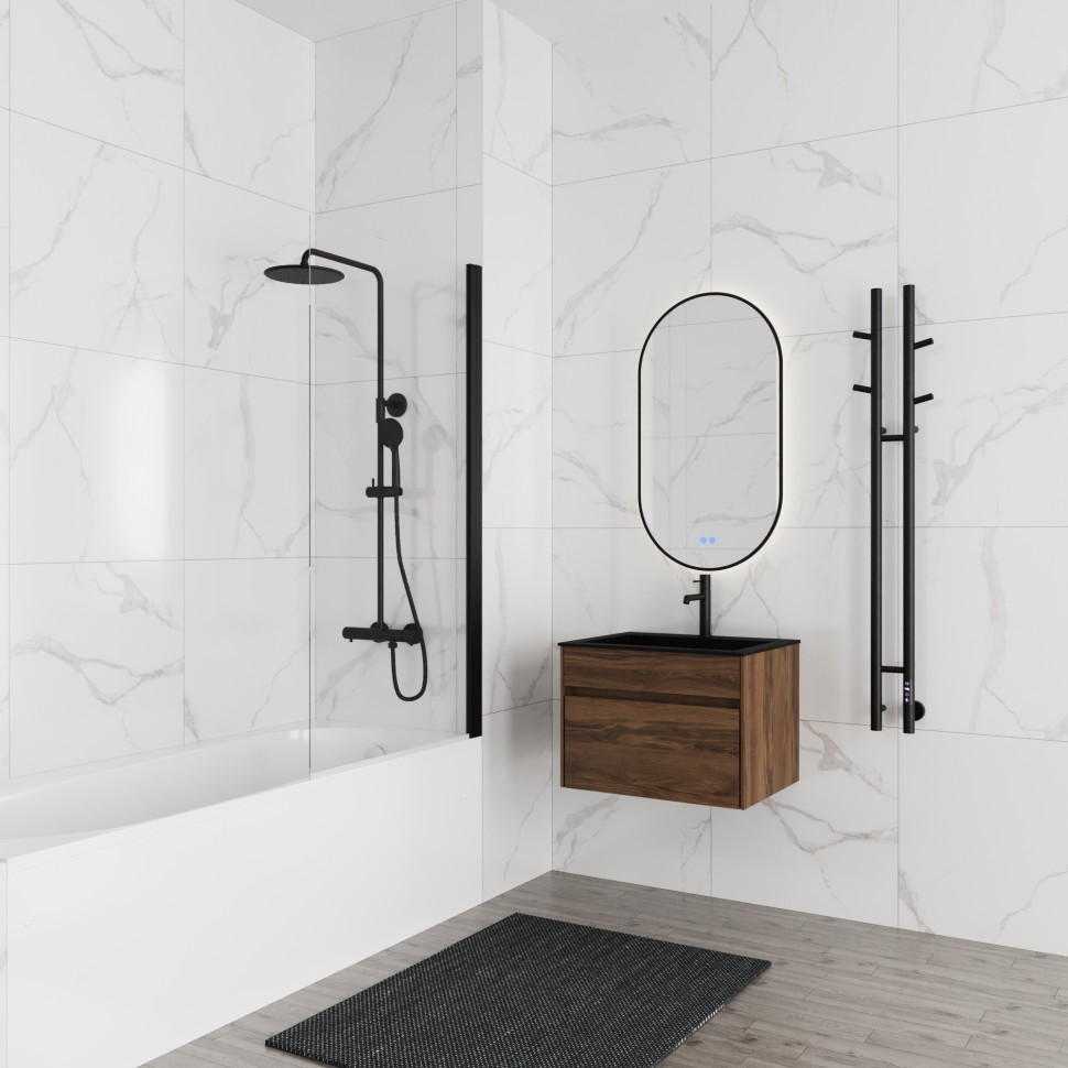 Ванна акриловая Vincea VBT-2B170-FR с каркасом 1700*700*480, пристенная, цвет белый