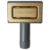 Перелив прямоугольный с логотипом, PM22-BG, брашированное золото, Paulmark  