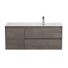 База под раковину подвесная BelBagno KRAFT-1000-2C-1A-SO-CG-R Cemento Grigio