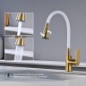 Смеситель Splenka для кухни S05.43.03 Золотой сатин