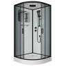 Душевая кабина Niagara Premium NG-6901-01 BLACK (90х90х210) низкий поддон(16 см),черный,стекло тонированное,4 места