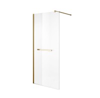 Душевая перегородка Niagara Nova NG-641-90GOLD (90х195) золото,стекло прозрачное,1 место