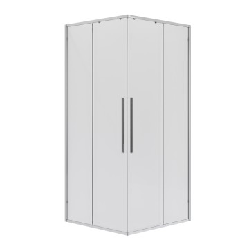 Душевое ограждение Niagara Nova NG-6622-34 (80х80х195) квадрат,двери раздвижные,хром,стекло прозрачное,1 место