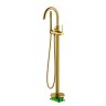 Смеситель напольный для ванны с душем Timo Saona 2310/20Y-CR золото шлифованное