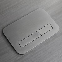 Кнопка смыва Veconi FLUSH V12, FLV12-GM, 240х162х7, пластик, оружейная сталь матовая