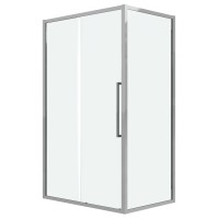 Душевое ограждение Grossman Cosmo 100.K33.02.110.10.00-200.K33.02.80.10.00 (110х80х195) раздвижная,хром,стекло прозрачное,2 места