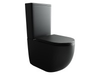 Напольный пристенный унитаз Metropol Rimless CN4001MB