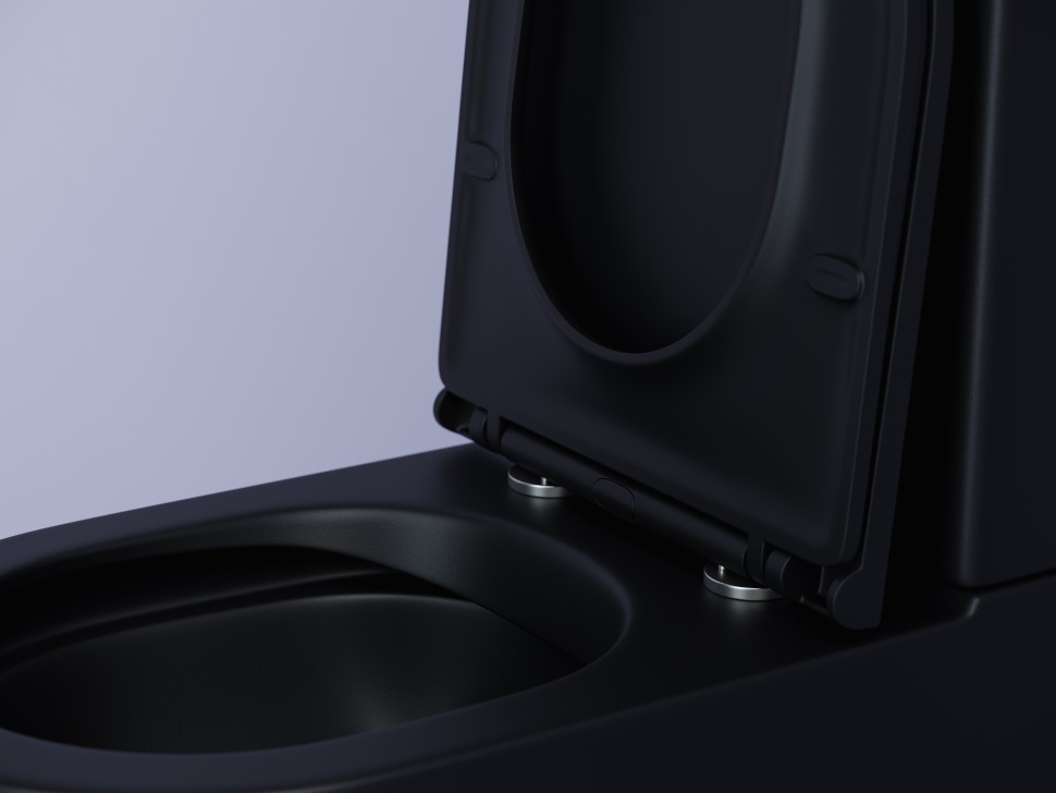 Напольный пристенный унитаз Metropol Rimless CN4001MB