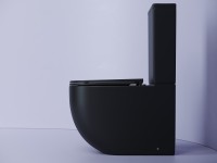 Напольный пристенный унитаз Metropol Rimless CN4001MB