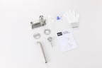 Смеситель ABBER Wasser Kreis 316 AF8112BST-M для раковины скрытого монтажа, брашированная сталь
