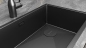 Мойка нерж. сталь NEXT-SKEW 58 UNI, PM885844-MBN, матовый черный, 580х440мм, Paulmark 1,2мм