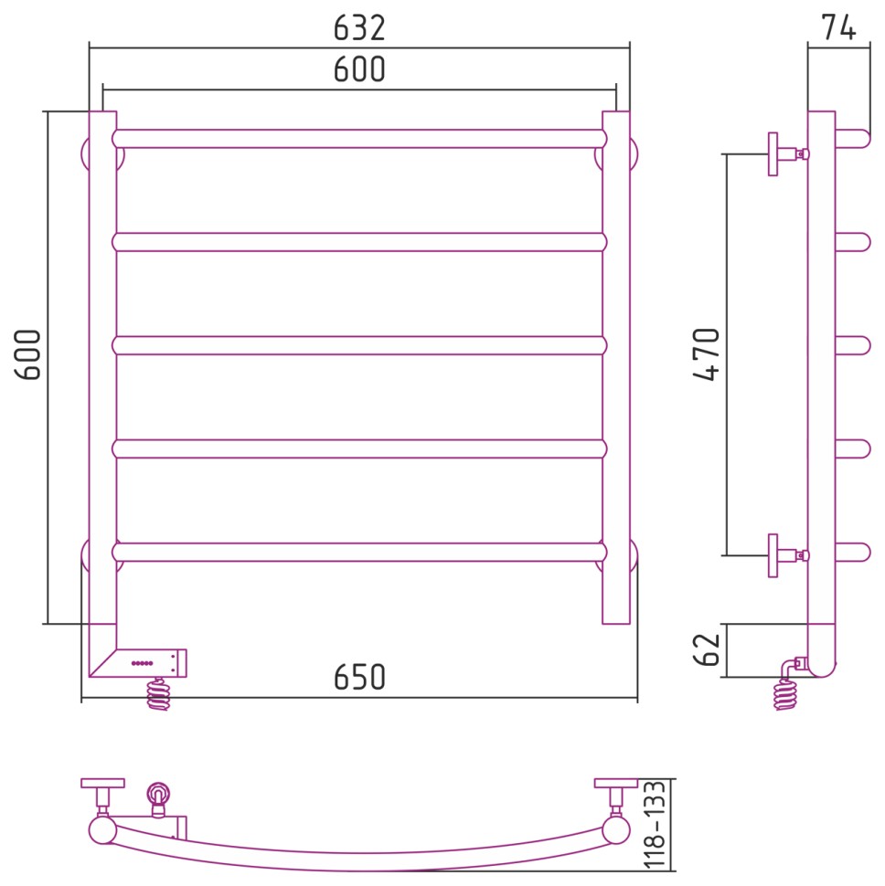 Галант 2.0 600х600 МЭМ левый