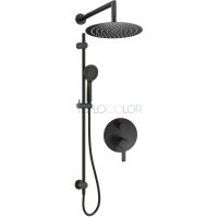 Набор для душа скрытого монтажа, со стойкой - с верхним душем