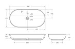 Накладная раковина BelBagno BB1347