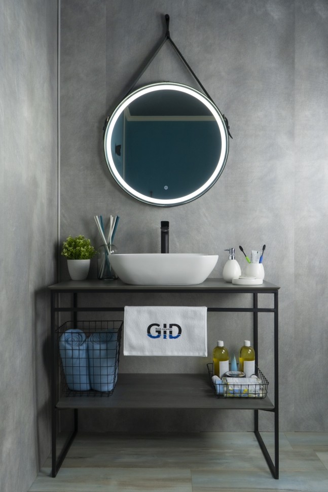 Раковина Gid N9447 51157 накладная белая 51x34x13