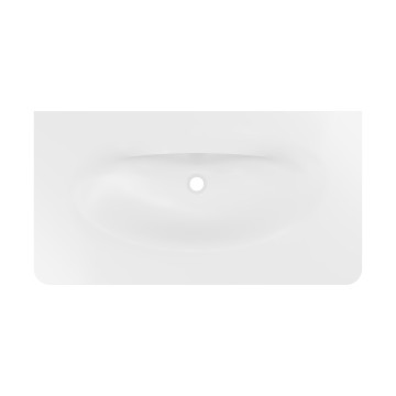 Раковина Каприз (Caprise) VCB-4CA100MWG, Corian, цвет белый матовый + серый матовый