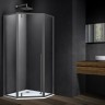 Душевой уголок Penta VSP-3P100CLGM, 1000*1000, вороненая сталь, стекло прозрачное