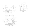 Чаша подвесного безободкового унитаза Belbagno со смывом TORNADO BelBagno SOFT-TOR BB084CH-TOR