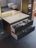 Тумба под раковину для ванной подвесная Uperwood Modul 75х44,4х55 см, чернаяатовая
