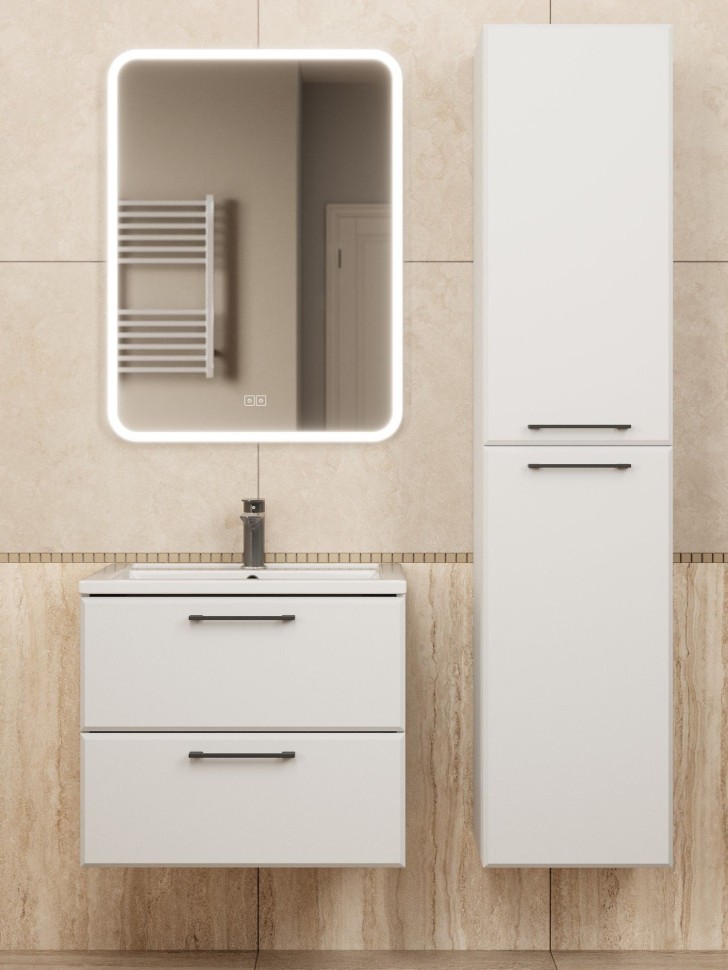 Тумба под раковину Uperwood Foster NEW 60 см, подвесная, белая